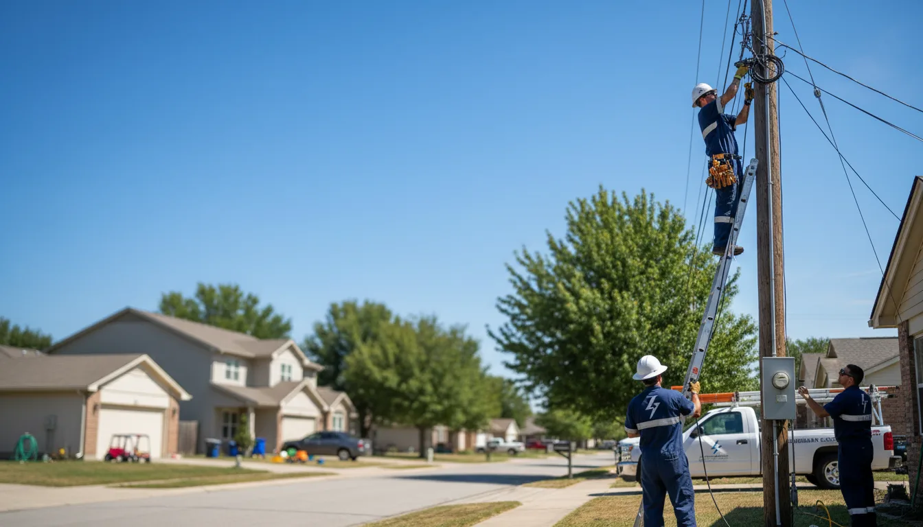 Residential electrician providing installation services in Shanks, WV